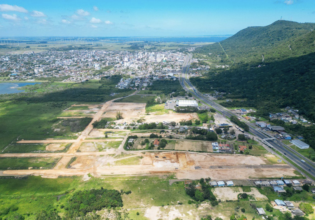 Vista do bairro planejado Reserva Osório em Osório/RS