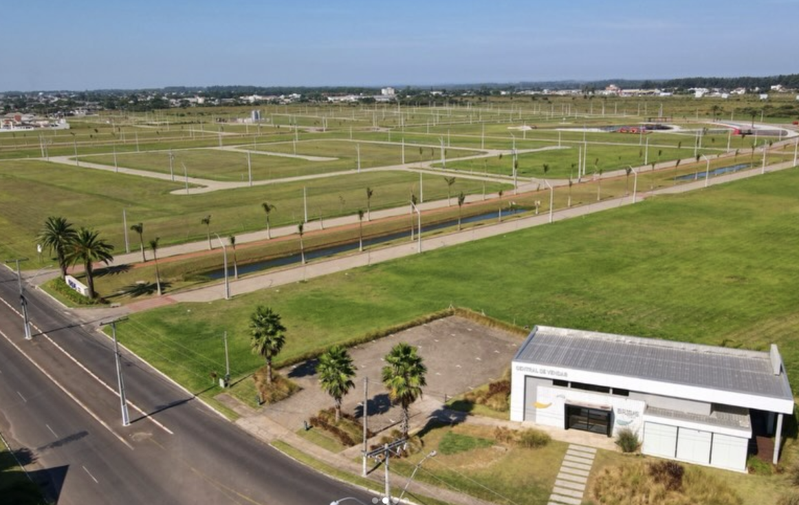Vista aérea das obras do Brisas Bairro Cidade